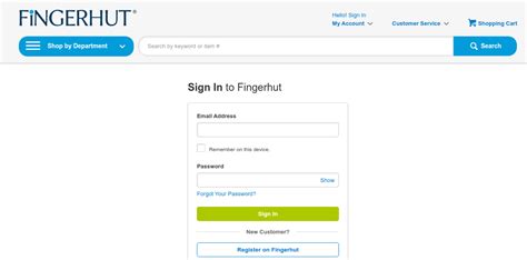 fingerhut my account sign in